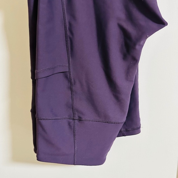 Old Navy Active Power Soft High Rise Leggings Go Dry Purple With Pockets - Picture 8 of 8
